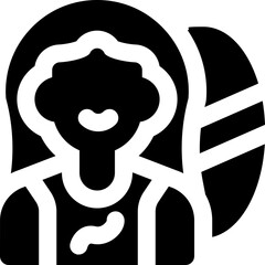 surfer glyph icon. Strong and solid vector icon for websites, mobile interfaces, presentations, and visual branding. High quality and easy to edit.