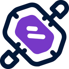 rafting duotone icon. Sleek and modern vector icon for websites, mobile apps, marketing materials, and corporate design. Fully scalable and ready to use.