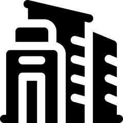 company glyph icon. Strong and solid vector icon for websites, mobile interfaces, presentations, and visual branding. High quality and easy to edit.