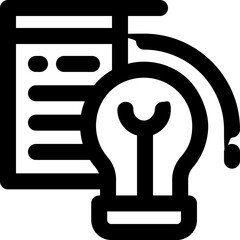 insight line icon. Clean and minimalist vector icon for websites, mobile apps, presentations, and logos. Fully scalable and customizable for any project.