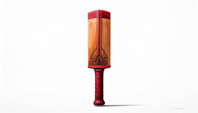 cricket bat isolated on white background - Powered by Adobe