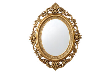 Gold Oval Mirror Elegant Home Decor