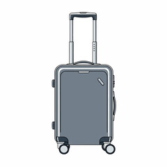 suitcase, travel, bag, luggage, baggage, case, object, trip, handle, journey, tourism, business, red, briefcase, vacation, holiday, isolated, voyage, icon, trolley, handbag, wheel, leisure, summer, 