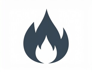 Fire Icon White Background 