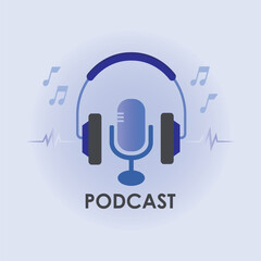 headphones and music notes