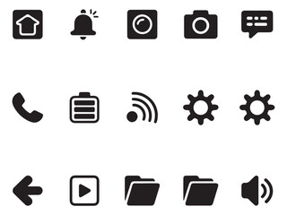 Clean Gadget Device Flat Icon Set – Vol.1 | Minimal Technology Symbols