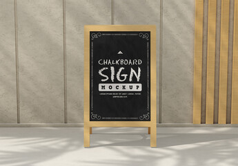 Chalkboard Sign Mockup