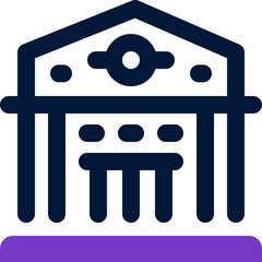 bank duotone icon. Sleek and modern vector icon for websites, mobile apps, marketing materials, and corporate design. Fully scalable and ready to use.