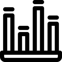 sound bar line icon. Clean and minimalist vector icon for websites, mobile apps, presentations, and logos. Fully scalable and customizable for any project.