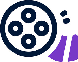 movie film duotone icon. Sleek and modern vector icon for websites, mobile apps, marketing materials, and corporate design. Fully scalable and ready to use.