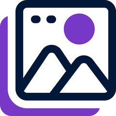 image duotone icon. Sleek and modern vector icon for websites, mobile apps, marketing materials, and corporate design. Fully scalable and ready to use.