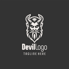 Artistic Evil Devil Logo Symbol
