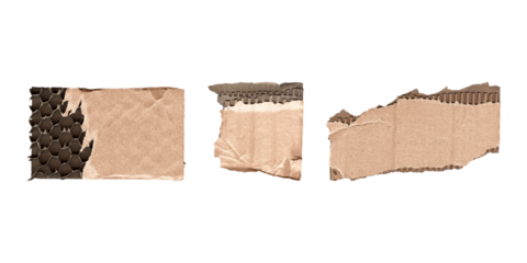 cardboard cutout snippets collection for versatile design, transparent png
