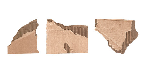 cardboard cutout snippets collection for versatile design, transparent png
