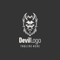 Refined Black White Devil Vector