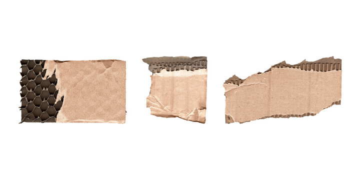 cardboard cutout snippets collection for versatile design, transparent png
