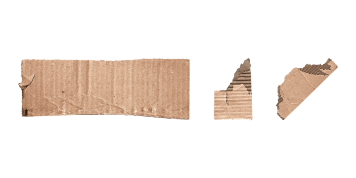 cardboard cutout snippets collection for versatile design, transparent png
