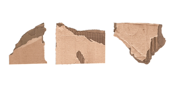 cardboard cutout snippets collection for versatile design, transparent png
