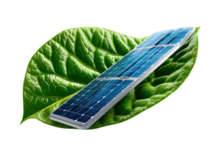 Close-up of a fresh green leaf with a single drop of water, symbolizing nature's healthy growth