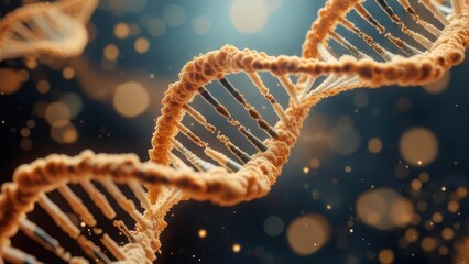 3D rendering of a DNA double helix