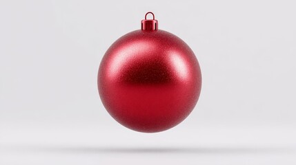 Joyful christmas party decorating with red ornaments indoor celebration festive environment slow motion beauty