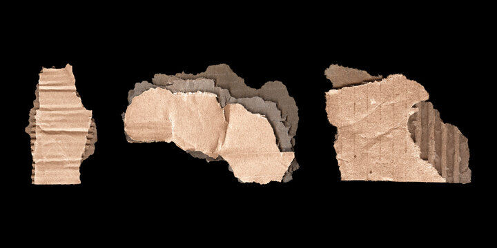 cardboard cutout snippets for dark layouts on black
