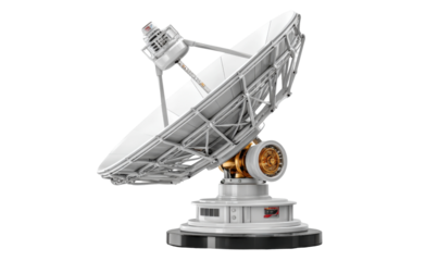 satellite dish on a white background