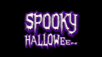 Spooky Halloween Text Design with Purple and White Dripping Font. 