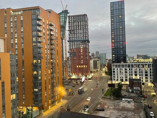 view of Manchester flats on thee edge of the northern quarter