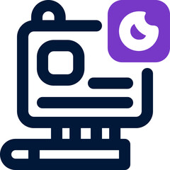 gopro duotone icon. Sleek and modern vector icon for websites, mobile apps, marketing materials, and corporate design. Fully scalable and ready to use.