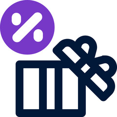 discount duotone icon. Sleek and modern vector icon for websites, mobile apps, marketing materials, and corporate design. Fully scalable and ready to use.