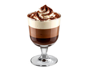 chocolate mousse with whipped cream
