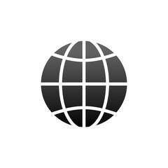 earth globe icon, web browser icon Transparent