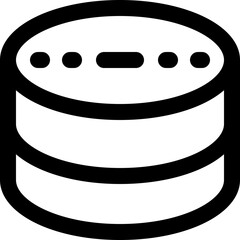 database line icon. Clean and minimalist vector icon for websites, mobile apps, presentations, and logos. Fully scalable and customizable for any project.