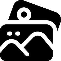 image glyph icon. Strong and solid vector icon for websites, mobile interfaces, presentations, and visual branding. High quality and easy to edit.