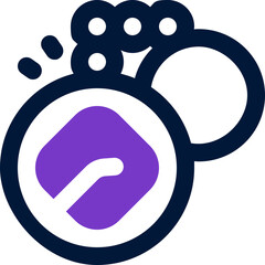 keychain duotone icon. Sleek and modern vector icon for websites, mobile apps, marketing materials, and corporate design. Fully scalable and ready to use.