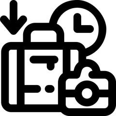 short trip line icon. Clean and minimalist vector icon for websites, mobile apps, presentations, and logos. Fully scalable and customizable for any project.