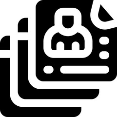 file glyph icon. Strong and solid vector icon for websites, mobile interfaces, presentations, and visual branding. High quality and easy to edit.