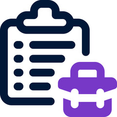 clipboard duotone icon. Sleek and modern vector icon for websites, mobile apps, marketing materials, and corporate design. Fully scalable and ready to use.