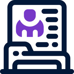 folder duotone icon. Sleek and modern vector icon for websites, mobile apps, marketing materials, and corporate design. Fully scalable and ready to use.