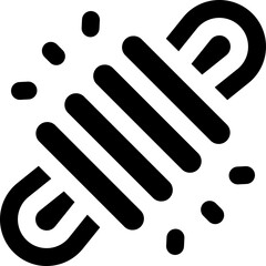 rope glyph icon. Strong and solid vector icon for websites, mobile interfaces, presentations, and visual branding. High quality and easy to edit.