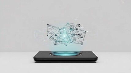 Mobile phone and laptop on the table for business and technology concept