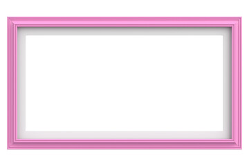 Picture frame. Landscape frame. 3D illustration.