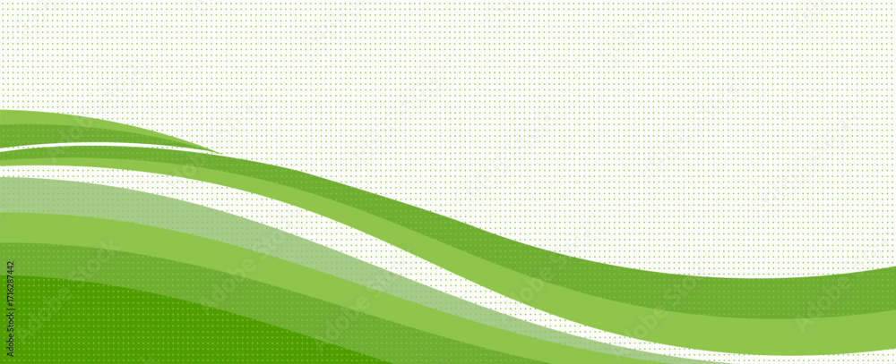 Poster modern green background. graphic design pattern background template with dynamic wave shapes. vector