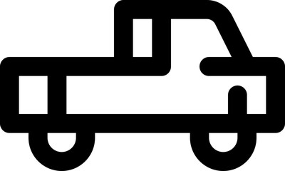 pickup line icon. Clean and minimalist vector icon for websites, mobile apps, presentations, and logos. Fully scalable and customizable for any project.