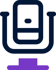 microphone duotone icon. Sleek and modern vector icon for websites, mobile apps, marketing materials, and corporate design. Fully scalable and ready to use.