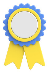 3D Illustration Of Medal Ribbon.