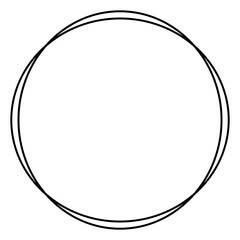 Minimalist Circle Fram