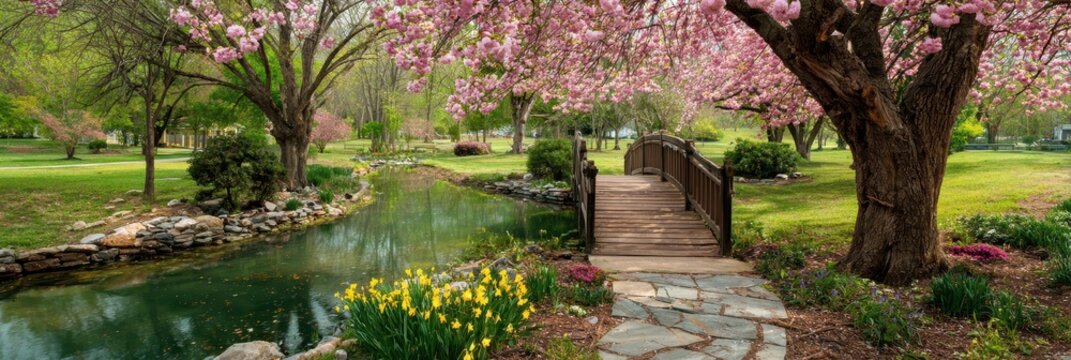Serene Hagerstown City Park: Scenic Bridges, Vibrant Gardens, and Lush Green Paths in Maryland's Nature