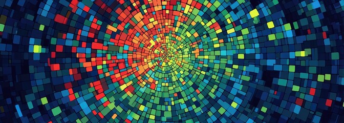 Colorful Abstract Geometric Pattern.